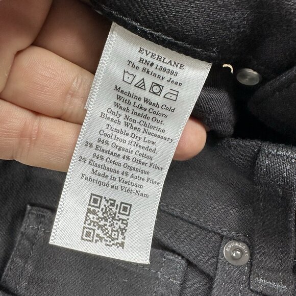 Everlane Uniform Men’s NWT Black Mid-Rise The Performance Skinny Jean W29/L30 - Picture 8 of 14